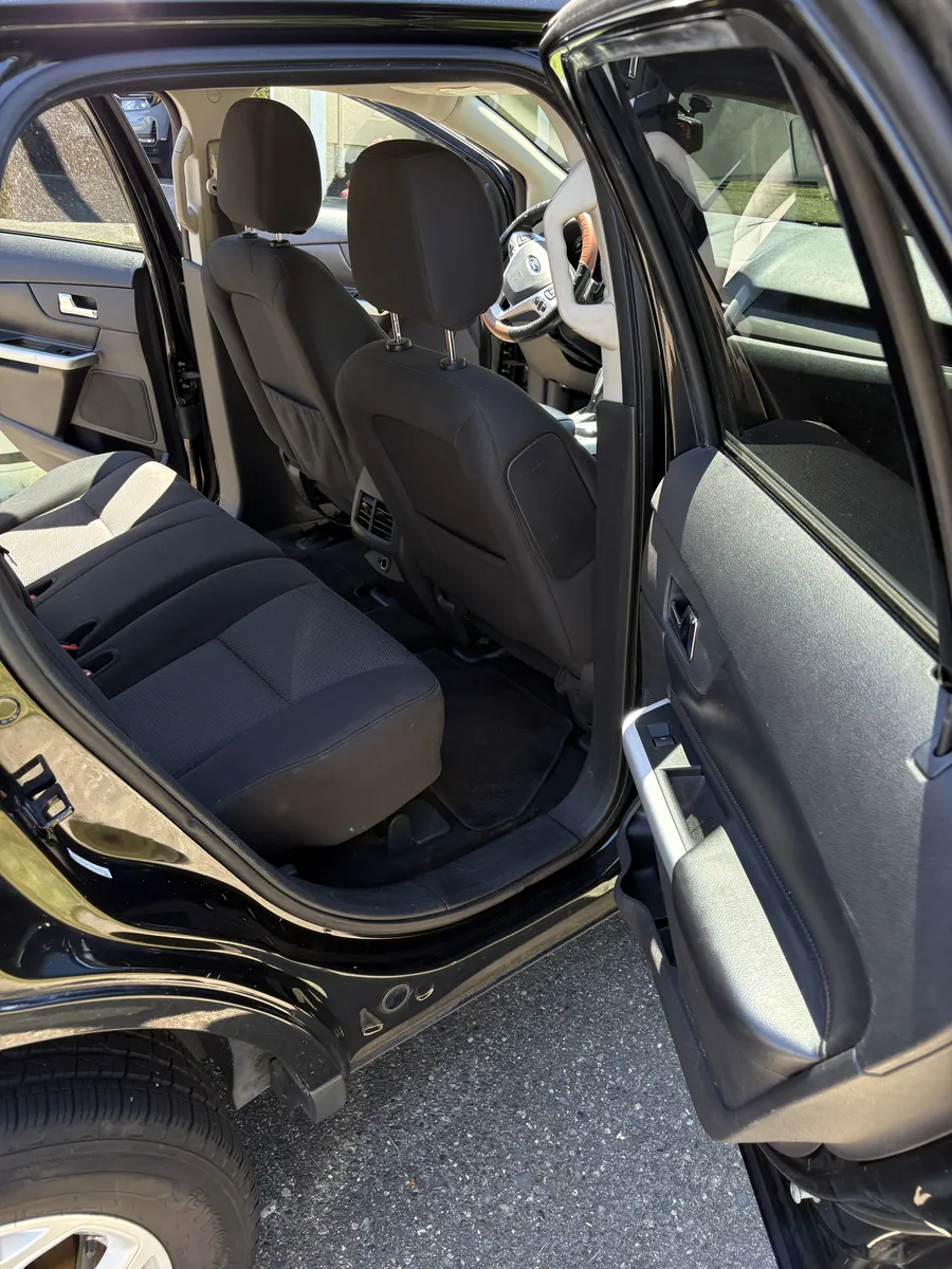 Ford Edge rear seat and floor after an interior detail