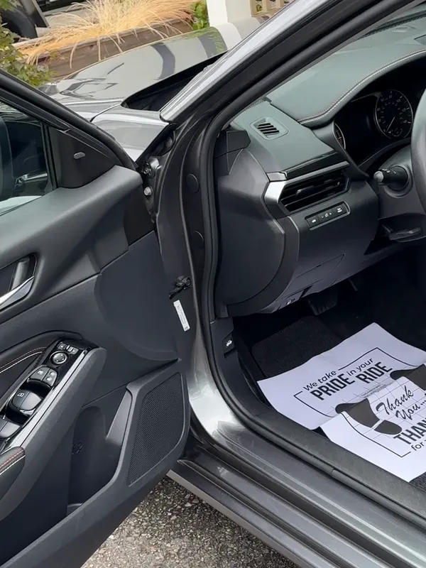 Nissan Altima front interior after a detail