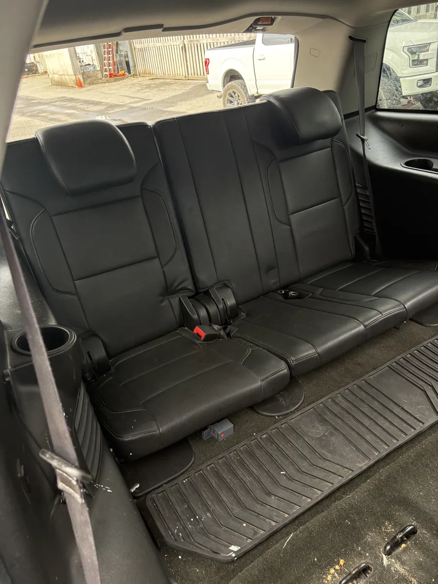 Chevrolet SUV third-row seats and floor before the detail